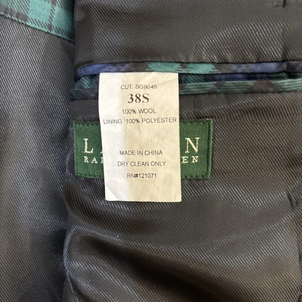 Ralph Lauren Tuxedo Jacket Black Notch Lapel 38S